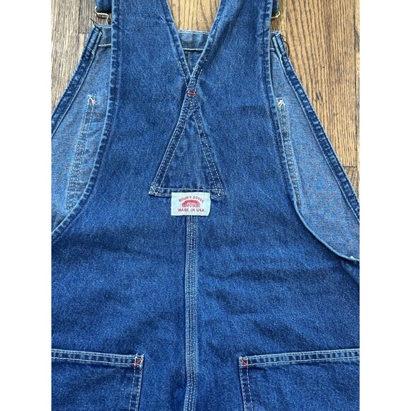 Vintage 70’s Round House Denim Carpenter Overalls Made In USA - Picture 5 of 8